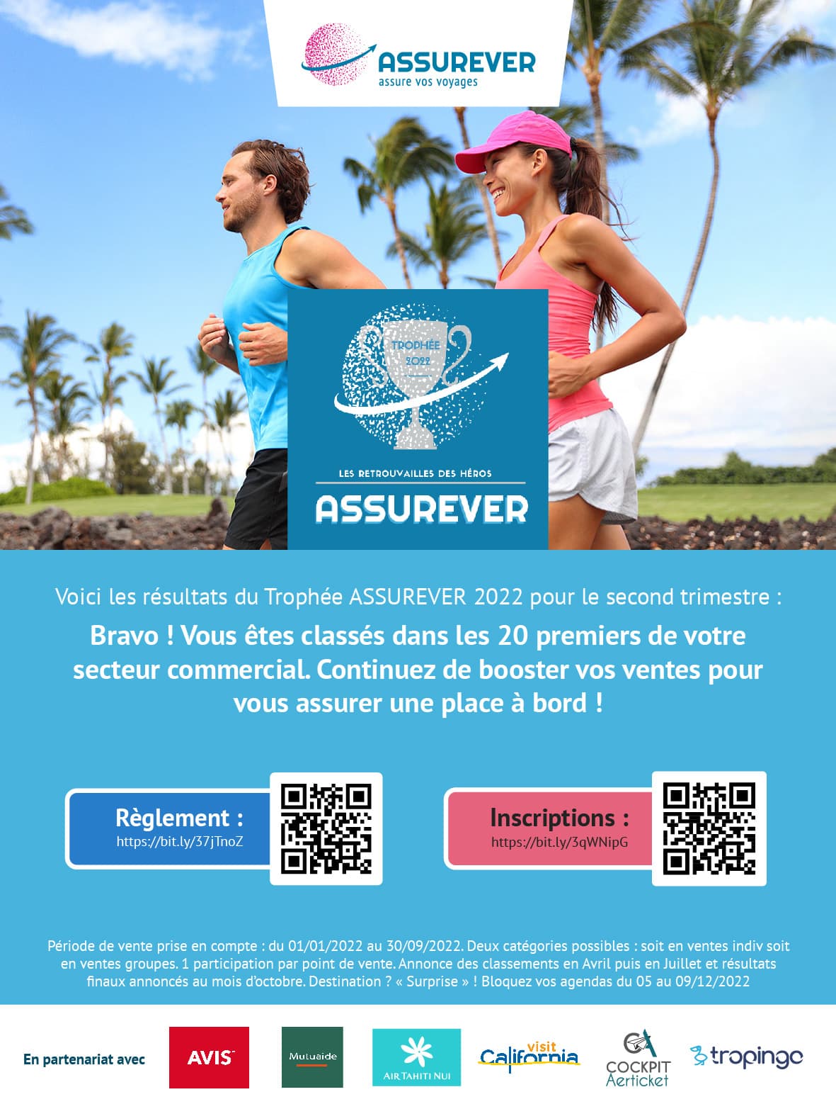 Visuel du Trophée Assurever 2022 annonçant le classement Top 20